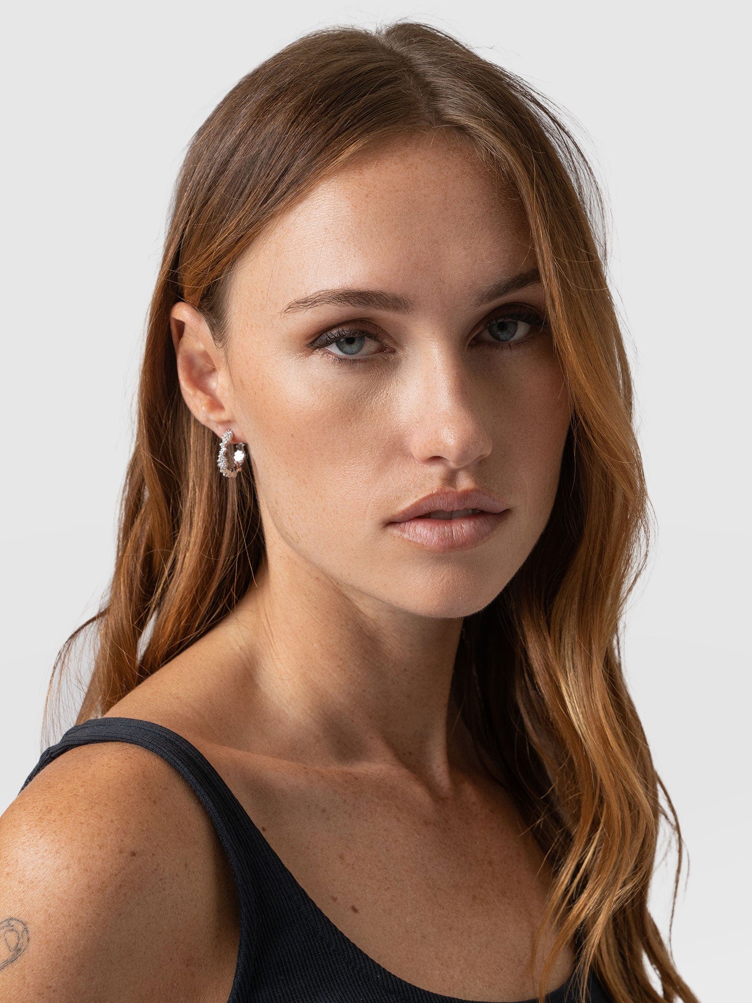 Constellation Cluster Hoop Earrings Silver - Women's Jewellery | Saint + Sofia® USA